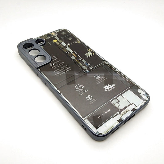 Circuit Board High Quality Hard Cover Full Camera Lens Protective Case for Samsung S22 Plus