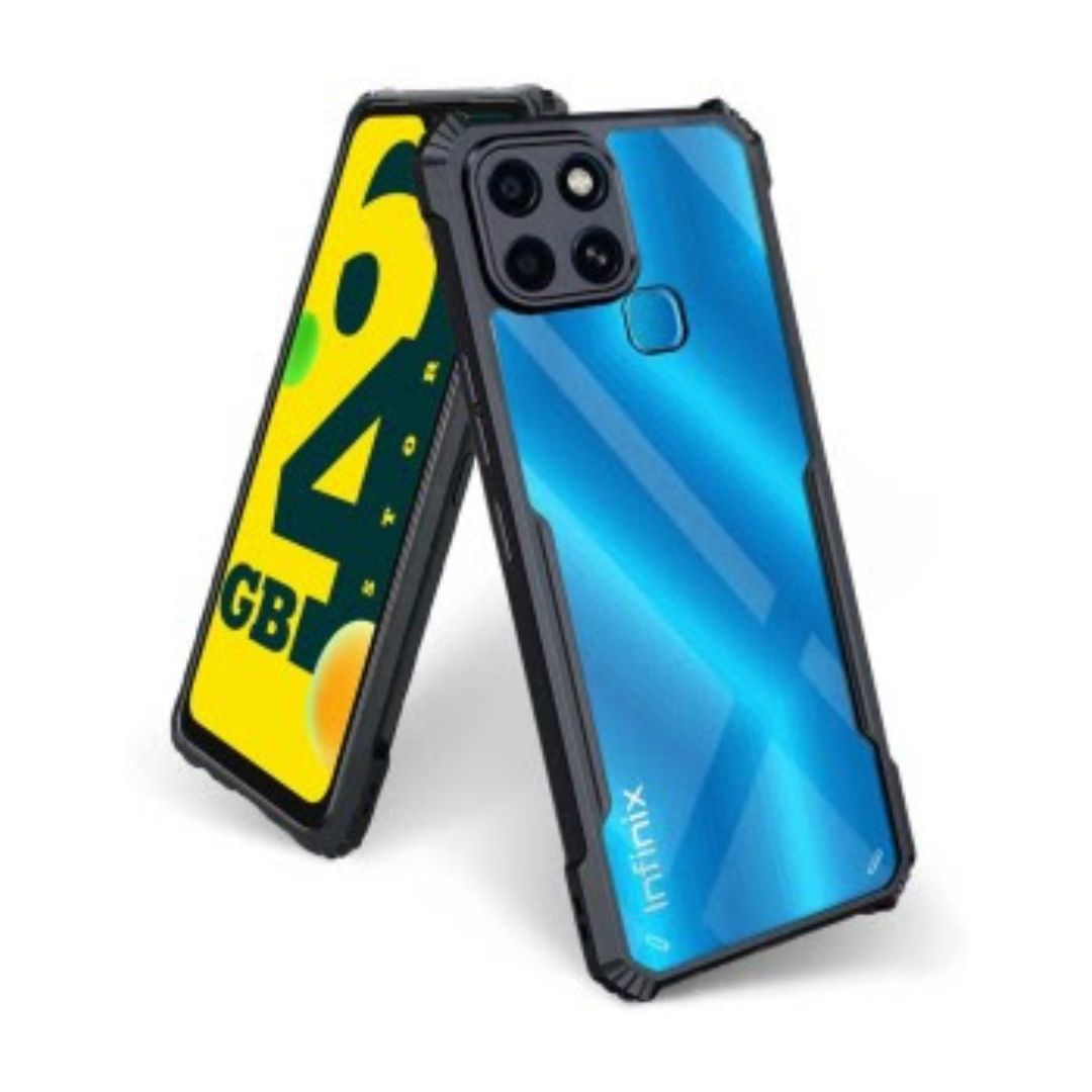 infinix Smart 6 case Matte Black Back Cover Soft Silicone TPU Bumper case
