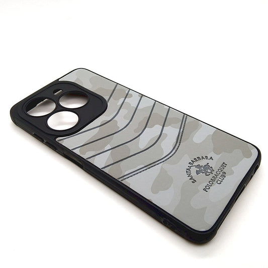 TECNO POP 8 POLO clothe texture case velvet Back Cover Grey