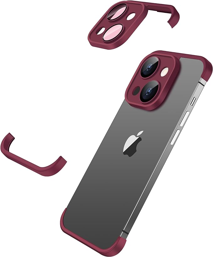 Clip Case Corner Rimless Soft TPU Clip for iPhone