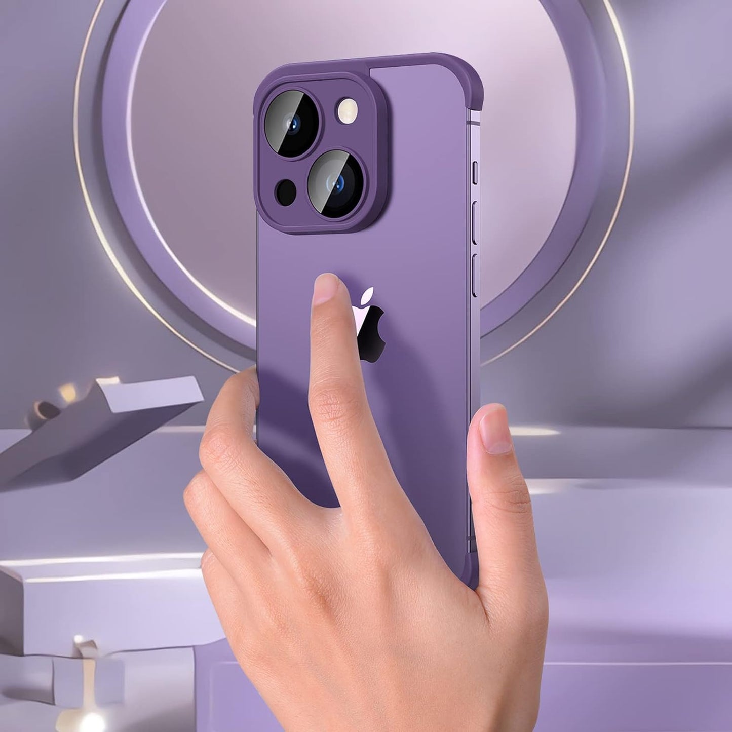 Clip Case Corner Rimless Soft TPU Clip for iPhone