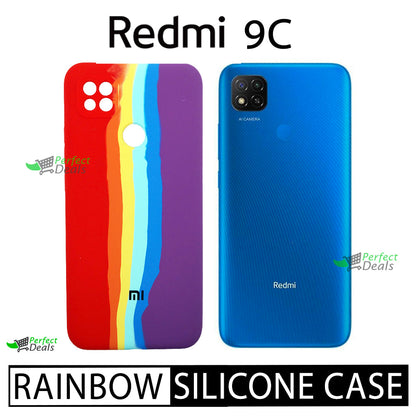 Latest Rainbow Silicone case for New Redmi 9C