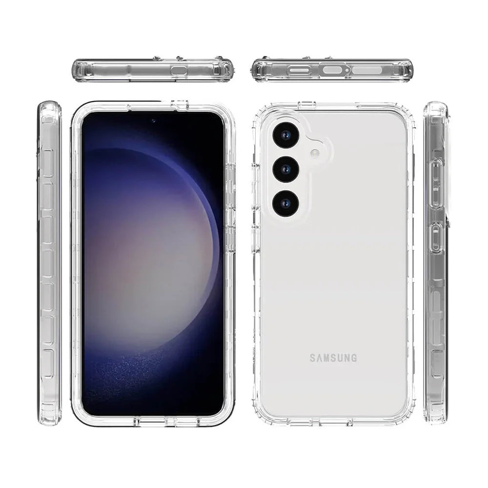 AntiShock Clear Back Cover Soft Silicone TPU Bumper case for Samsung S24