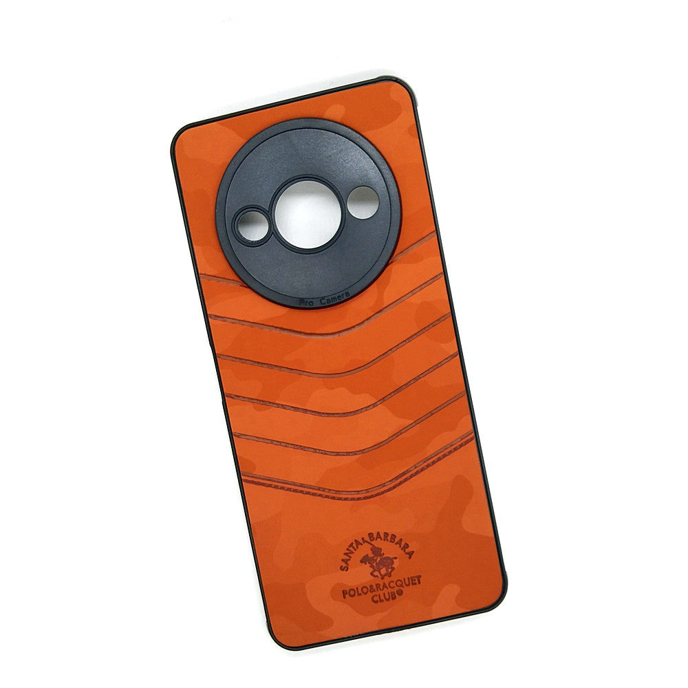 Redmi A3 POLO clothe texture case velvet Back Cover Orange