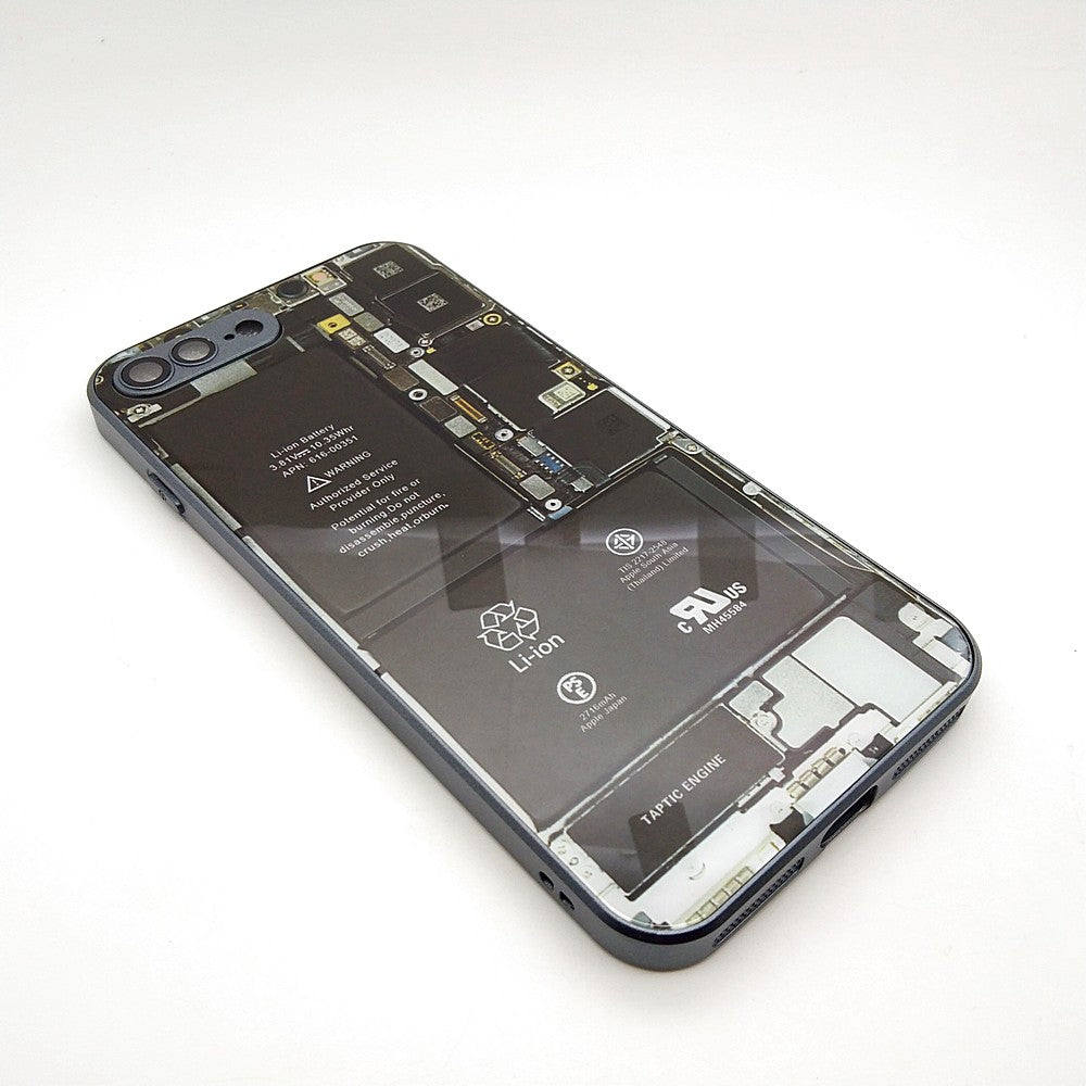 Circuit Board High Quality Hard Cover Full Camera Lens Protective Case for iPhone 7 Plus