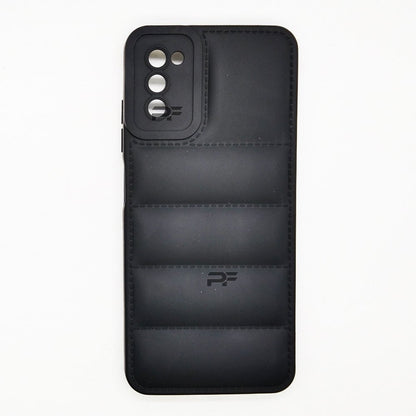 Puffer Case Jacket Cushion Back Cover for Samsung A02S
