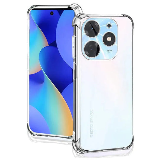 infinix Hot 40i Clear Anti-Shock Case Bumper Corner Protection