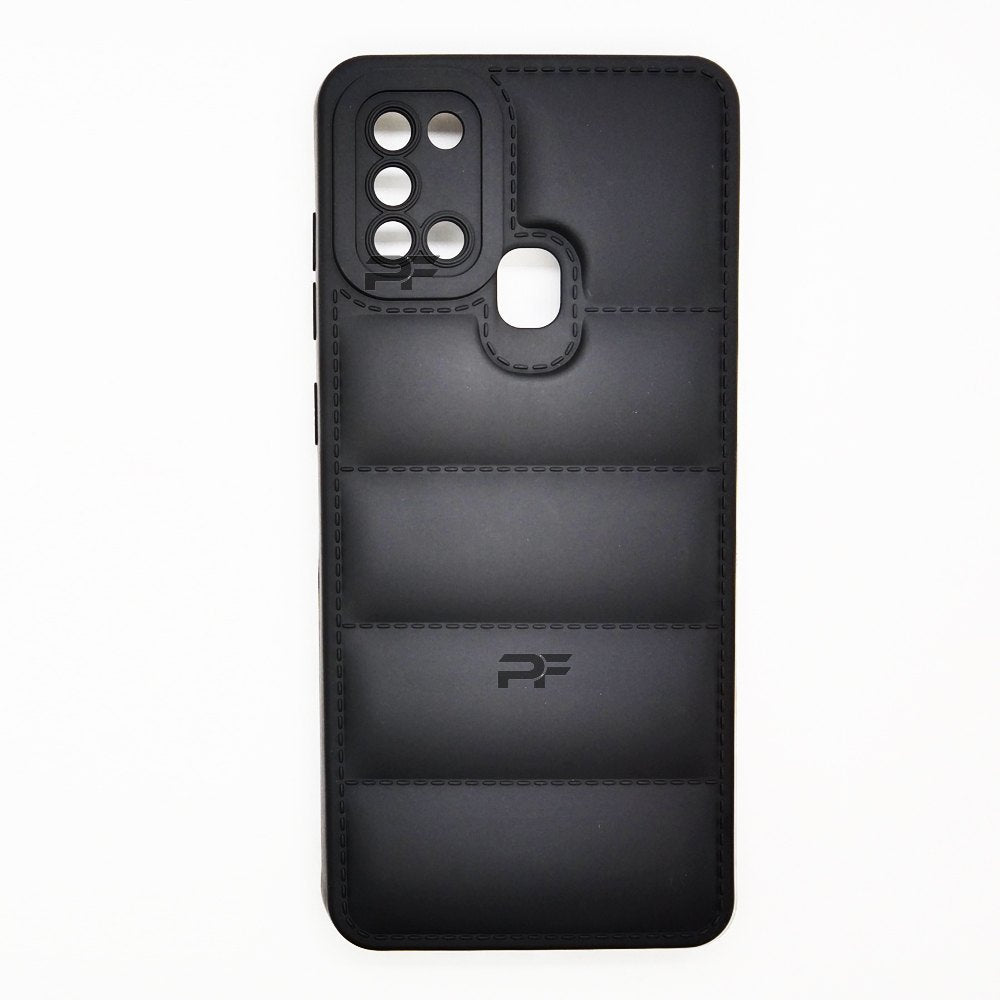 Puffer Case Jacket Cushion Back Cover for Samsung A21S