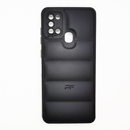 Puffer Case Jacket Cushion Back Cover for Samsung A21S
