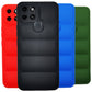 Puffer Case Jacket Cushion Back Cover for itel A48