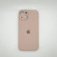 apple silicone case Velvet Hard back cover for iPhone 13