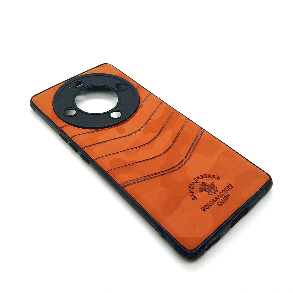 HONOR X9a POLO clothe texture case velvet Back Cover Orange