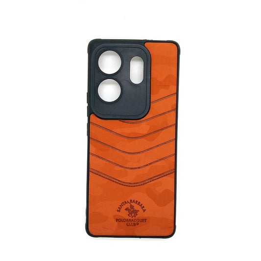 infinix ZERO 30 POLO clothe texture case velvet Back Cover Orange
