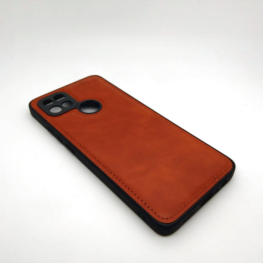 Luxury Leather Case Protection Phone Case Back Cover for OPPO A15