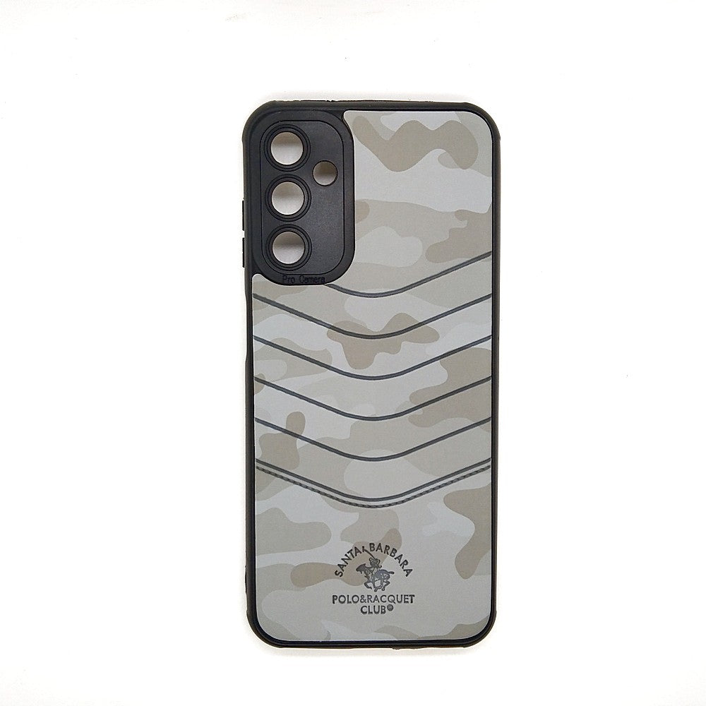 Samsung M14 POLO clothe texture case velvet Back Cover Grey
