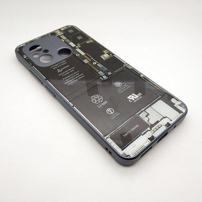 Circuit Board High Quality Hard Cover Full Camera Lens Protective Case for Redmi 12C