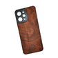 Redmi 12 POLO clothe texture case velvet Back Cover Brown