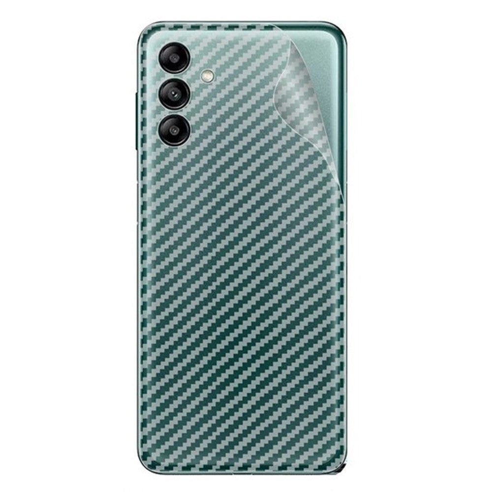 Combo Pack of Tempered Glass Screen Protector, Carbon Fiber Back Sticker, Camera lens Clear Glass Bundel for Samsung Galaxy A04s