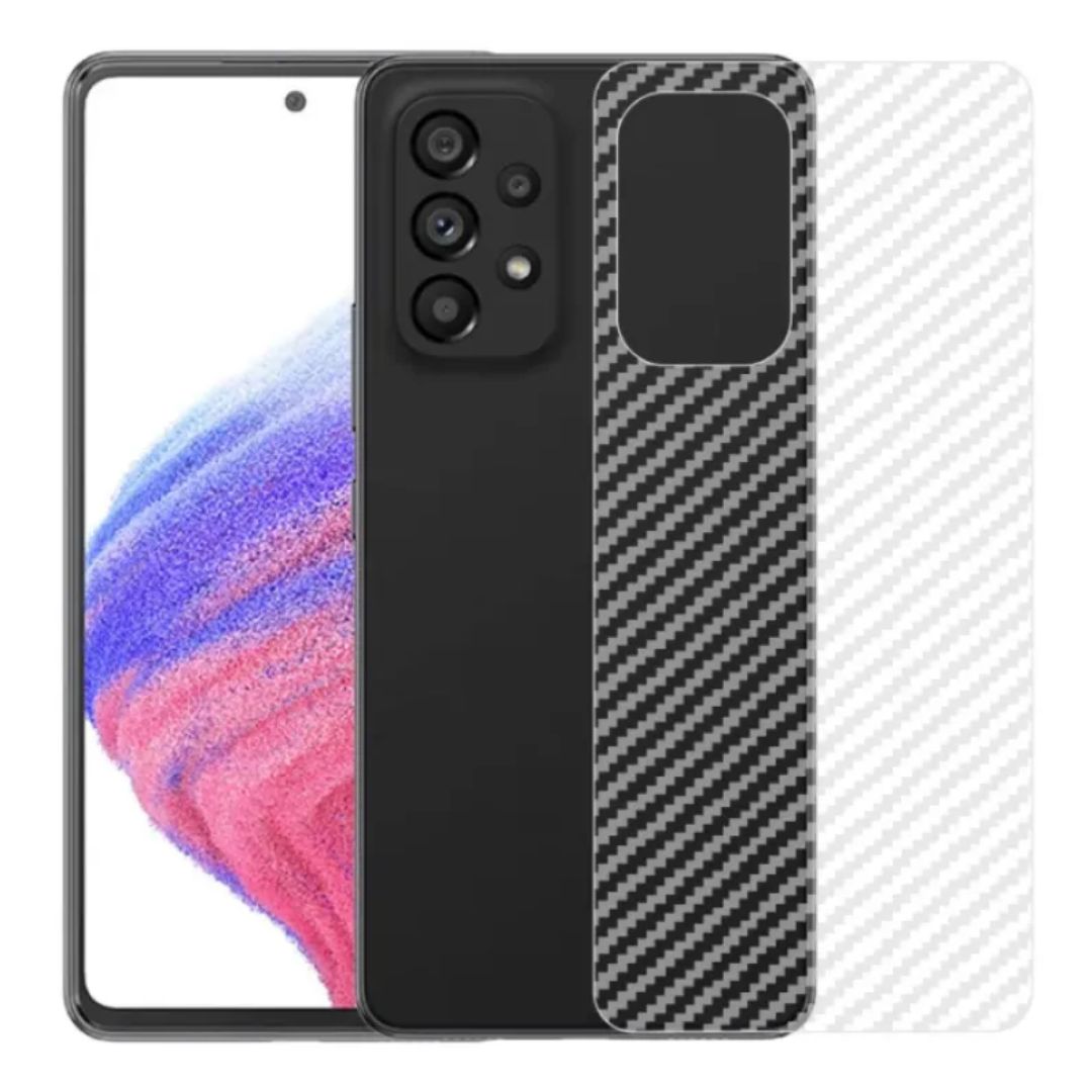 Carbon Back Sticker for Samsung Mobile