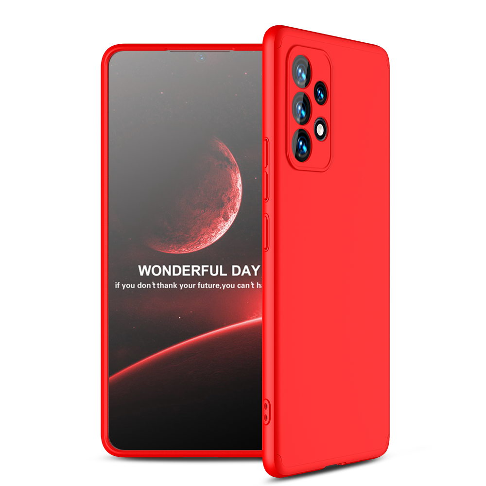 LEEKA Samsung A53 Full 3in1 Cover 360º Shockproof Armor Hard Matte PC Case