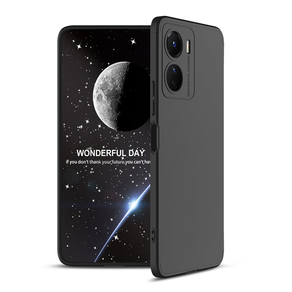 LEEKA Vivo Y16 Full 3in1 Cover 360º Shockproof Armour Hard Matte PC Case