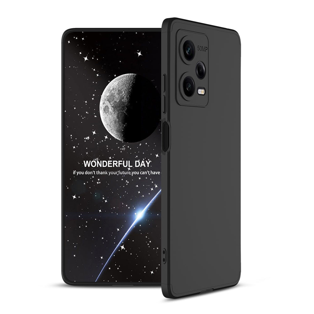 LEEKA Redmi Note 12 Pro Full 3in1 Cover 360º Shockproof Armour Hard Matte PC Case