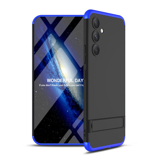 LEEKA Samsung A54 Full 3in1 Cover 360º Shockproof Armour Hard Matte PC Case with Stand