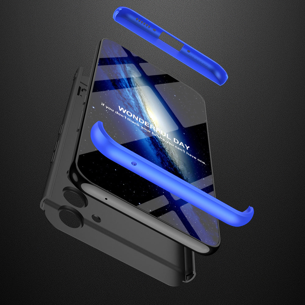 LEEKA Samsung S23 FE Full 3in1 Cover 360º Shockproof Armor Hard Matte PC Case with Stand