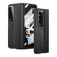 LEEKA Samsung Z Fold 4 case with Super Luxury Sport car fiber Pro case design with free inbuilt Screen Protector