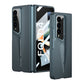 LEEKA Samsung Z Fold 4 case with Super Luxury Sport car fiber Pro case design with free inbuilt Screen Protector