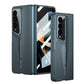 LEEKA Samsung Z Fold 3 case with Super Luxury Sport car fiber Pro case design with free inbuilt Screen Protector