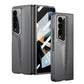 LEEKA Samsung Z Fold 3 case with Super Luxury Sport car fiber Pro case design with free inbuilt Screen Protector