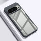iPaky Google Pixel 9 Pro Shockproof Matte Black Border Camera lens Protection back cover Case