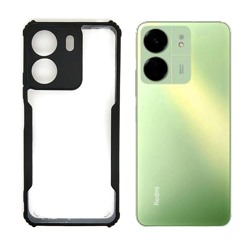 iPaky Soft Silicone TPU Strong bumper case for Redmi 13C