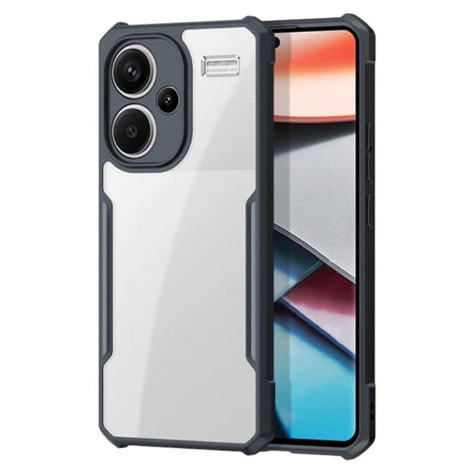 iPaky Redmi Note 13 Pro Plus Shockproof Matte Black Border Camera lens Protection back cover Case