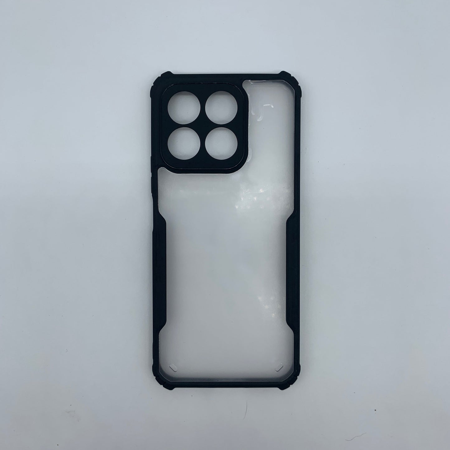 iPaky Honor X8b Shockproof Matte Black Border Camera lens Protection back cover Case