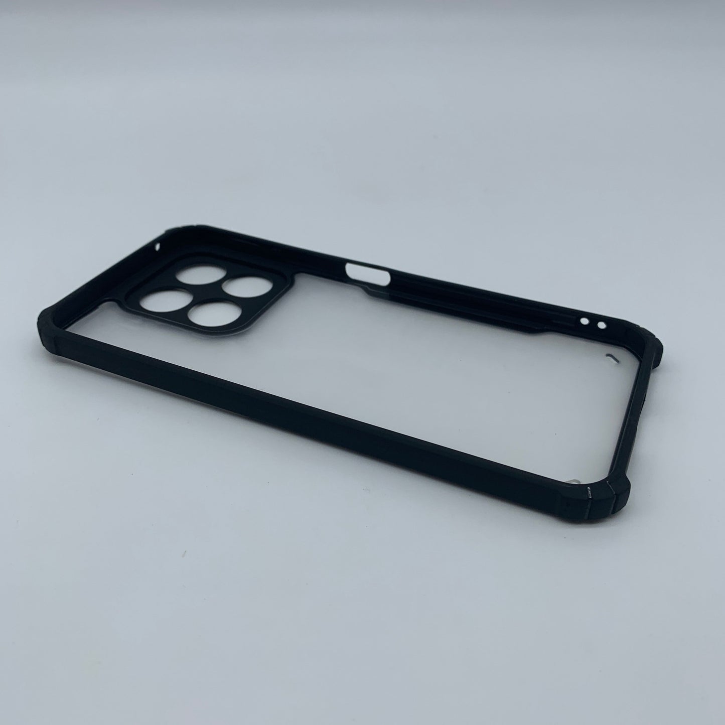 iPaky Honor X8b Shockproof Matte Black Border Camera lens Protection back cover Case