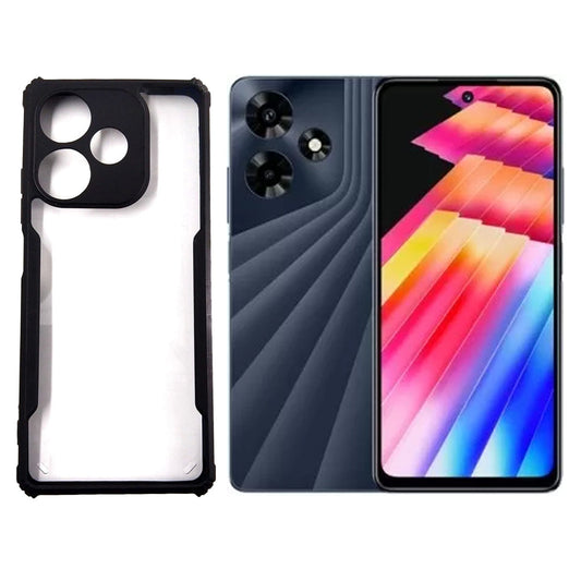 infinix Hot 30 4G case Matte Black Back Cover Soft Silicone TPU Bumper case