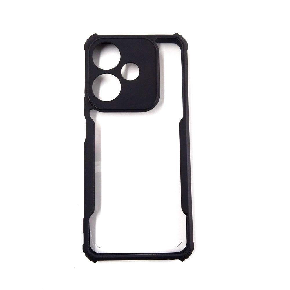 infinix Hot 30i case Matte Black Back Cover Soft Silicone TPU Bumper case