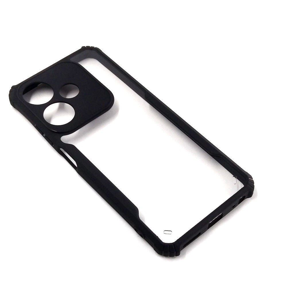 infinix Hot 30i case Matte Black Back Cover Soft Silicone TPU Bumper case