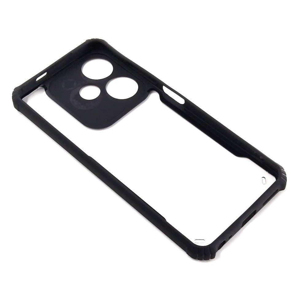 infinix Hot 30i case Matte Black Back Cover Soft Silicone TPU Bumper case