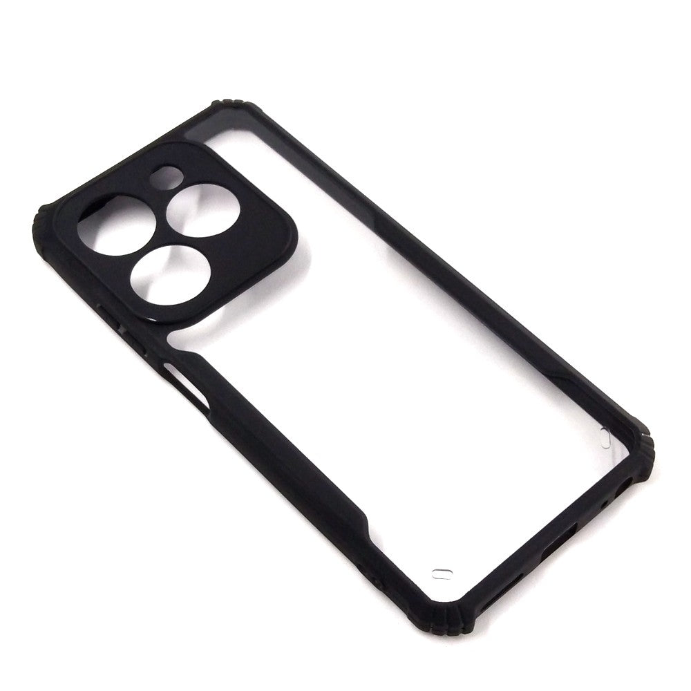 infinix Hot 40i case Matte Black Back Cover Soft Silicone TPU Bumper case
