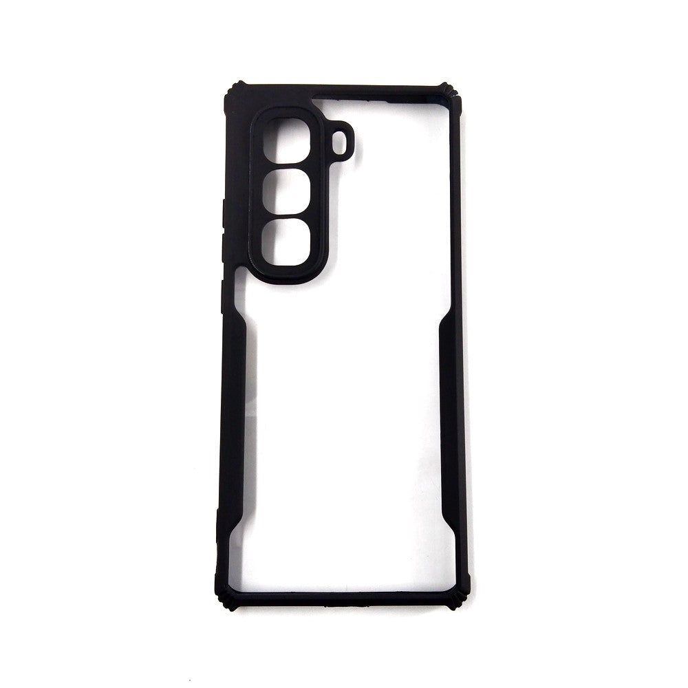 infinix Hot 50 Pro Plus case Matte Black Back Cover Soft Silicone TPU Bumper case