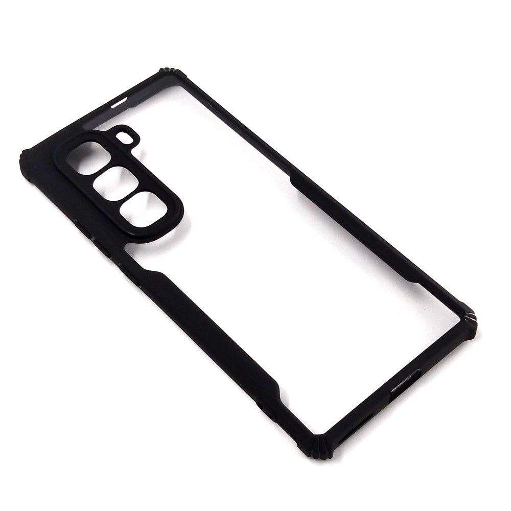 infinix Hot 50 Pro Plus case Matte Black Back Cover Soft Silicone TPU Bumper case
