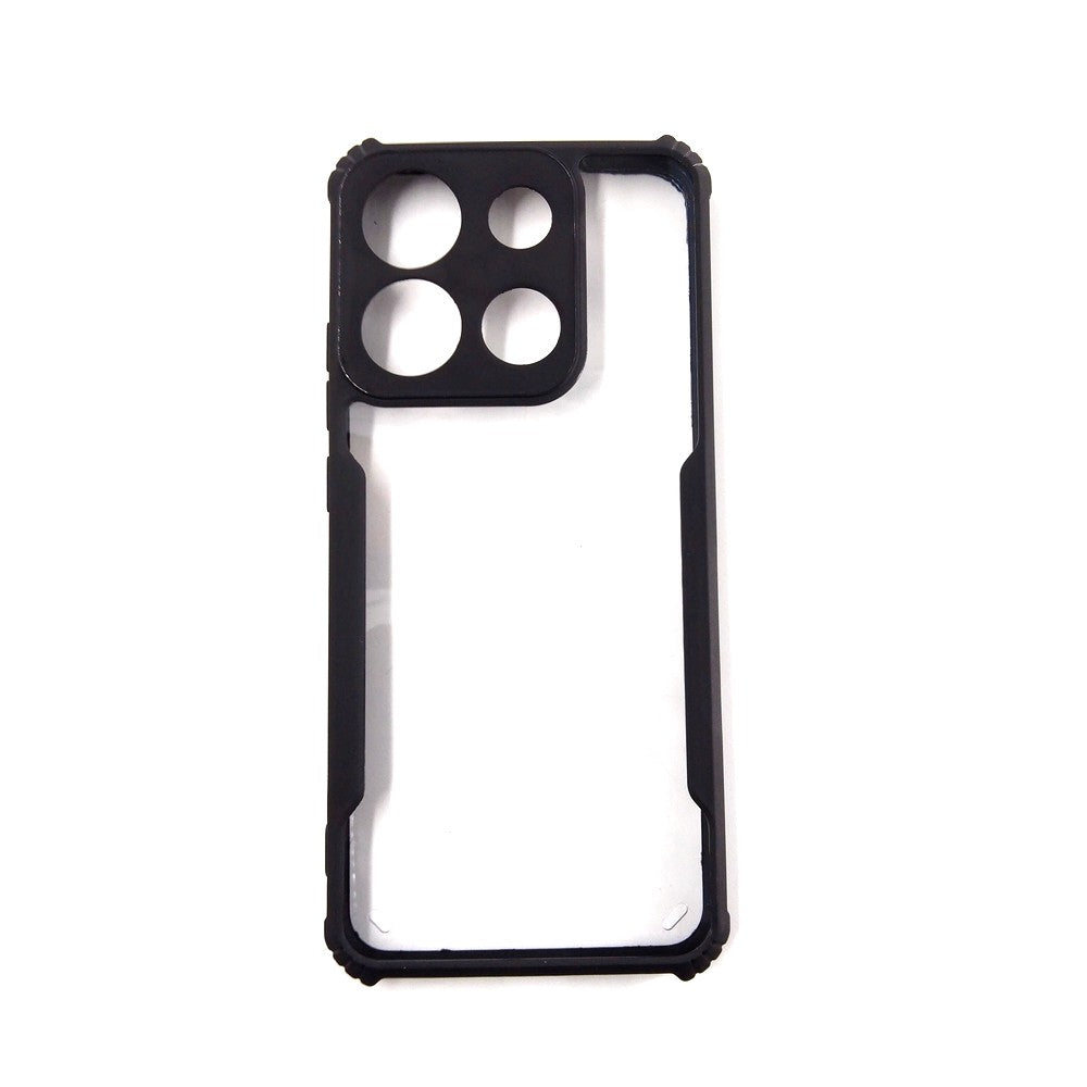 itel A05S case Matte Black Back Cover Soft Silicone TPU Bumper case
