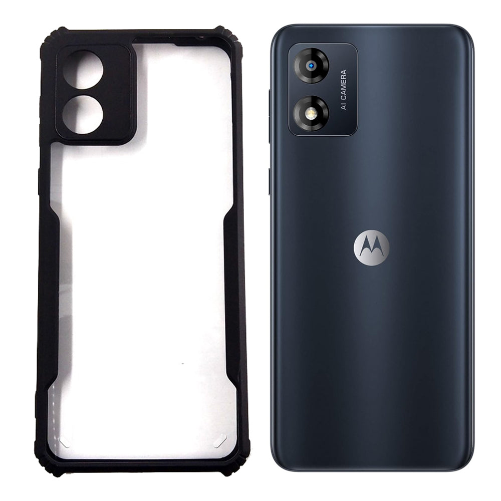 Motorola E13 case Matte Black Back Cover Soft Silicone TPU Bumper case