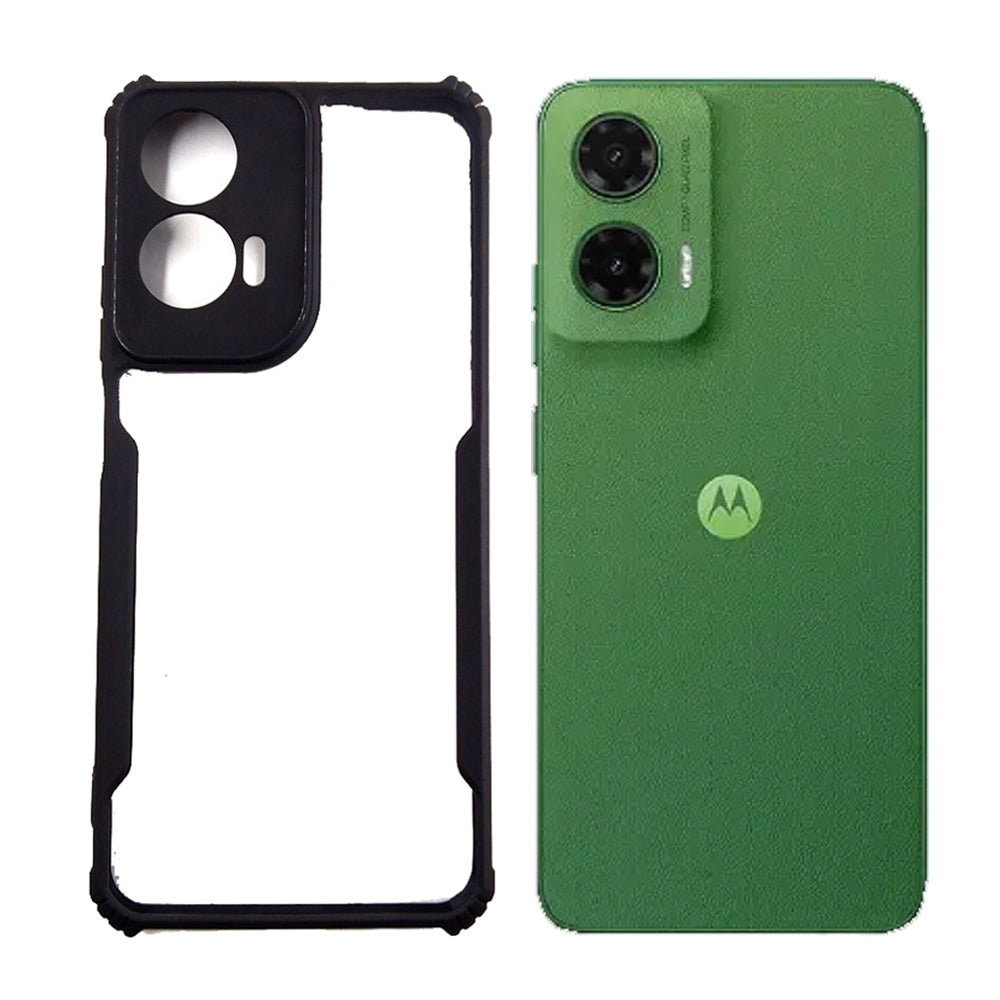 Motorola G35 case Matte Black Back Cover Soft Silicone TPU Bumper case