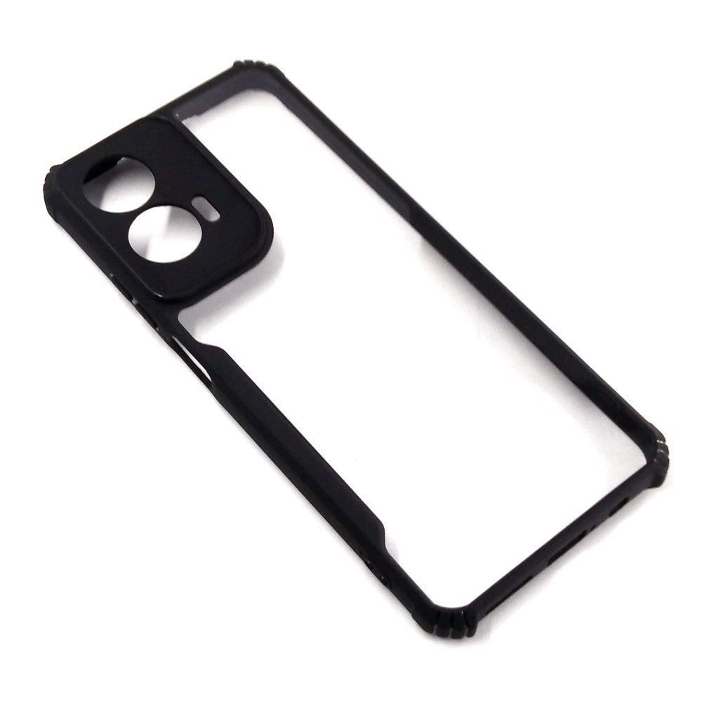 Motorola G35 case Matte Black Back Cover Soft Silicone TPU Bumper case