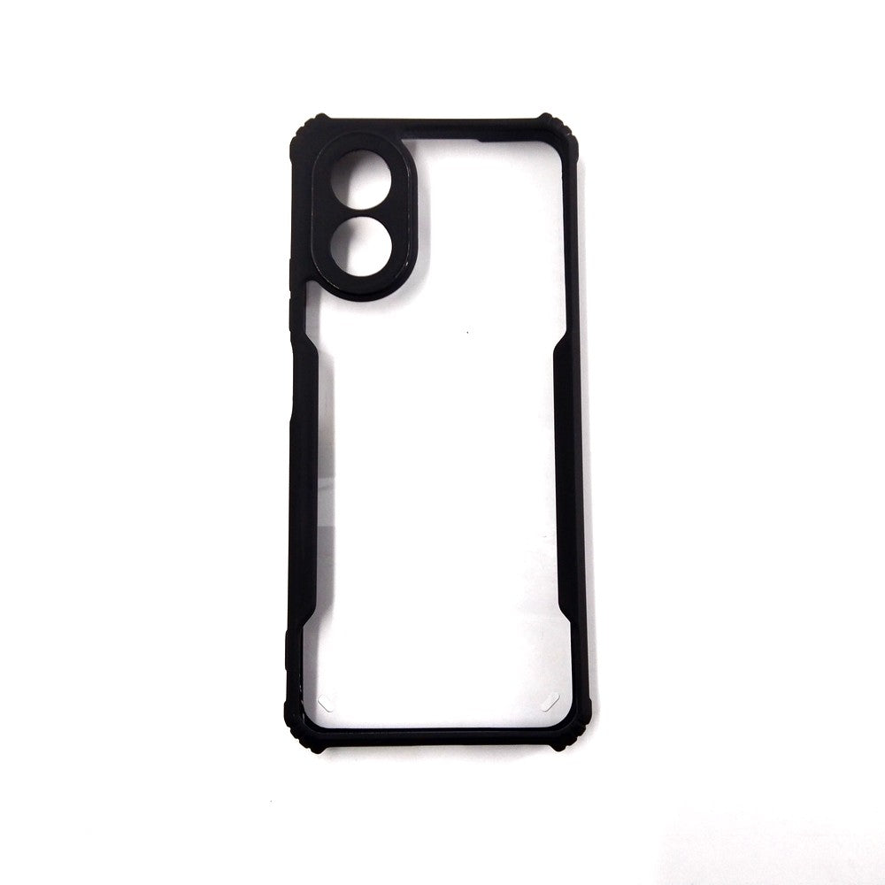 OPPO A38 case Matte Black Back Cover Soft Silicone TPU Bumper case