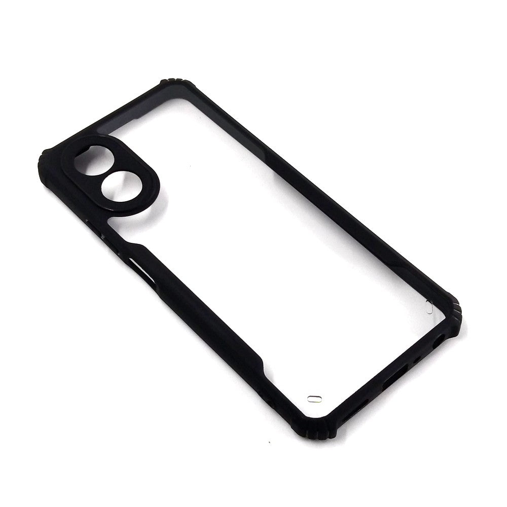 OPPO A38 case Matte Black Back Cover Soft Silicone TPU Bumper case